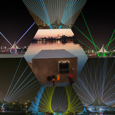 20W IP65 Proyecto de concierto impermeable RGB láseres Zona de turismo láser de punto escénico