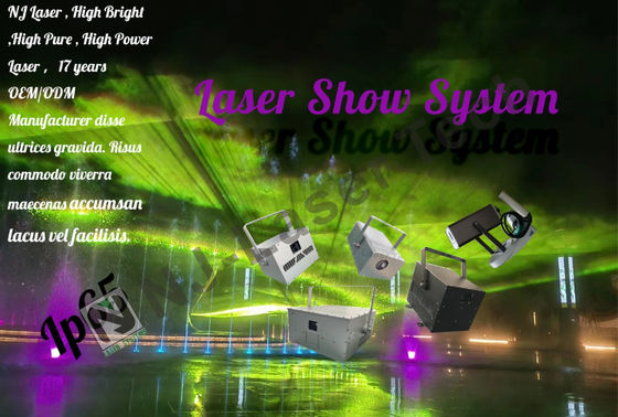 1000mW Laser Show con módulo de escáner XY de alta velocidad y sistema de enfriamiento