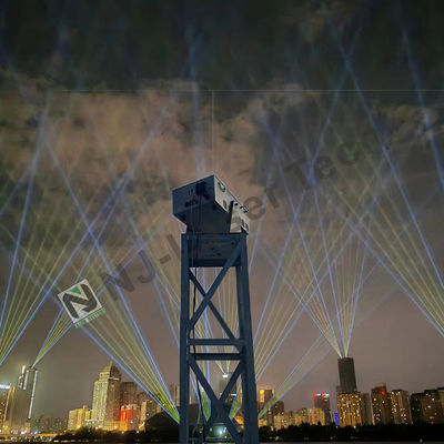 Iluminación de ingeniería láser de grado industrial con clasificación IP65 50 años de vida útil y 0-100% de atenuación