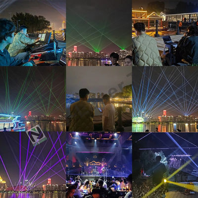 Iluminación de ingeniería láser de grado industrial con clasificación IP65 50 años de vida útil y 0-100% de atenuación