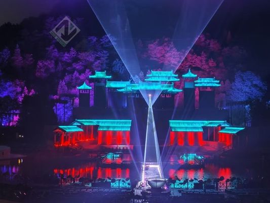 Sistema de escaneo de motor de alta velocidad DJ Disco Luces láser de 100mW para iluminación de club nocturno