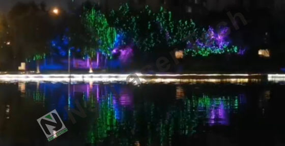 Espectáculo de luz láser programable para eventos Festival Rave Concierto Estadio Música navideña