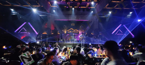 Proyector de luz láser RGB de 120W Uso a largo plazo para clubes nocturnos y bares