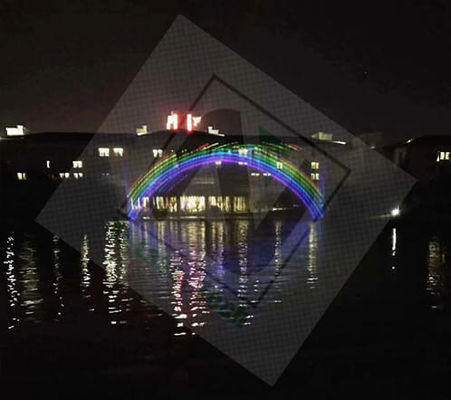 Muestra RGB con frecuencia de pulso láser de 1-50 kHz Refrigeración por aire para iluminación de resorts