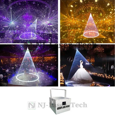 Lasers Rave personalizados de 95 kg con longitudes de onda de 638nm 525nm y 455nm