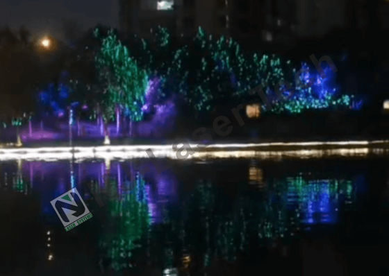 Control remoto Fuente de luz LED Iluminación de fuente láser para exhibición decorativa