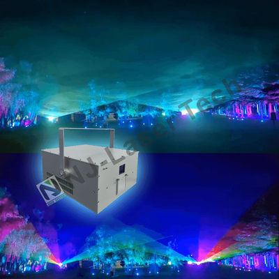 Muestra RGB con frecuencia de pulso láser de 1-50 kHz Refrigeración por aire para iluminación de resorts