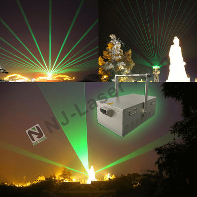 Muestra RGB con frecuencia de pulso láser de 1-50 kHz Refrigeración por aire para iluminación de resorts