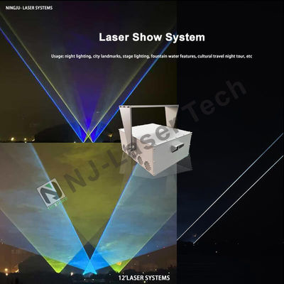 300 mm X 200 mm X 150 mm Laser Show con color azul y sistema de enfriamiento avanzado