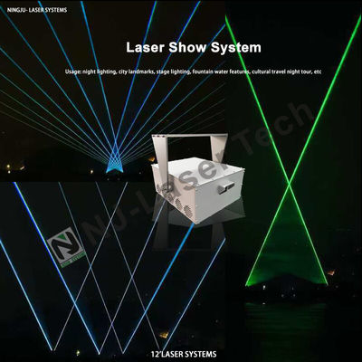 Modo de control maestro / esclavo Espectáculo láser con RGB vibrante y SS304 duradero