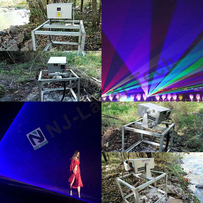 Iluminación de ingeniería láser con modo de control DMX512 de Strobe 1-25Hz y opciones de montaje de soporte colgante para industriales
