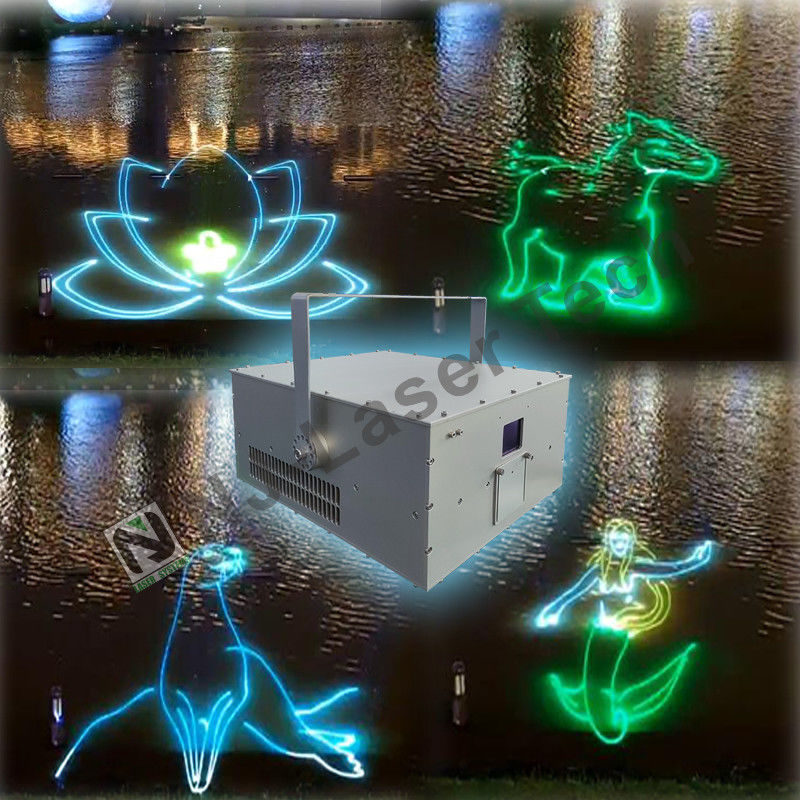 Proyector de animación láser 3D a todo color de 10W personalizable Ahorro de energía