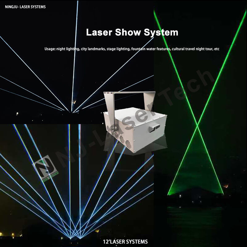 Muestra láser RGB de alta eficiencia con color láser verde personalizado