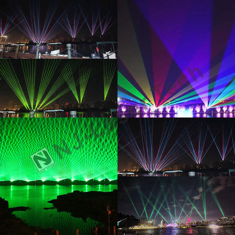 Revolucionar la iluminación con luz láser DJ y divergencia de haz de 50 G 1,2 Mrad
